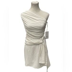 NWT Amanda Uprichard Bexley dress in ivory, size:XS